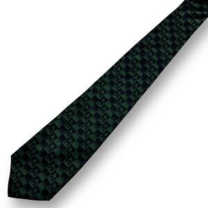 Macy’s Oakland A’s black‎ and green logo necktie